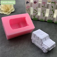 suv car fondant molds cupcake decorating 98k gun cake silicone mold biscuits chocolate candy clay moulds home baking tool