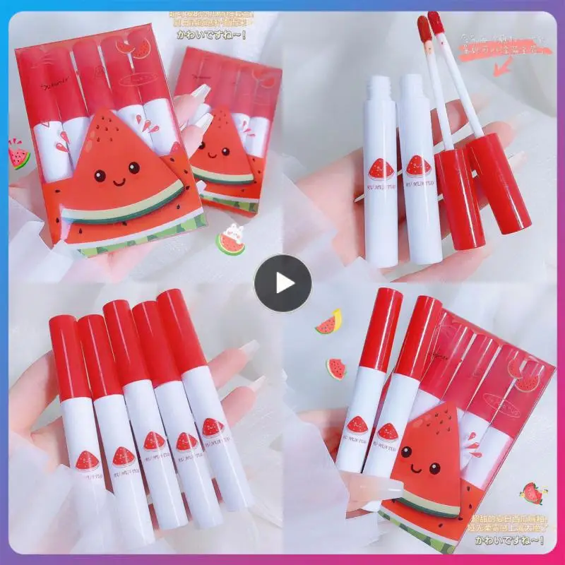 

Long Lasting Matte Liquid Lipstick Velvet Matte Lip Glaze Not Fade Non-stick Cup Matte Lipstick 5 Sets