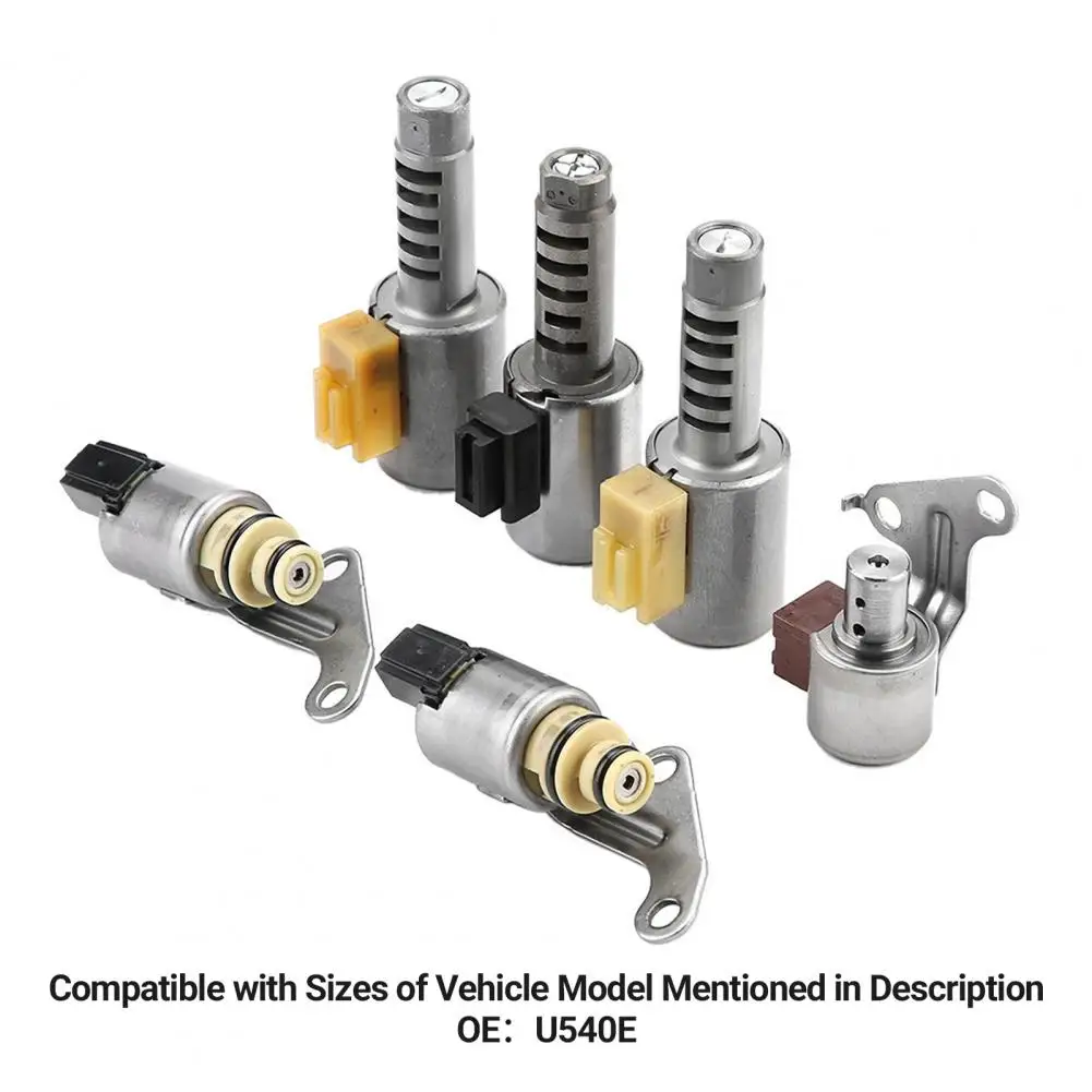 

6Pcs/Set Quality Professional Lightweight Wear Resistant Electric Solenoid Valve Solenoid Set Transmission Valve