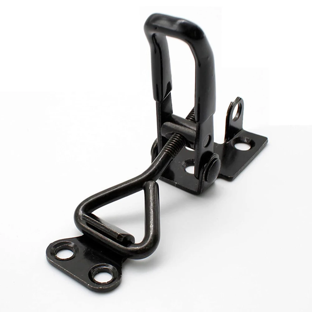 

Parts Toggle Clamp 2pcs 396lbs Accessories Adjustable Black Fittings For Cabinets GH-4002 High Carbon Steel Useful