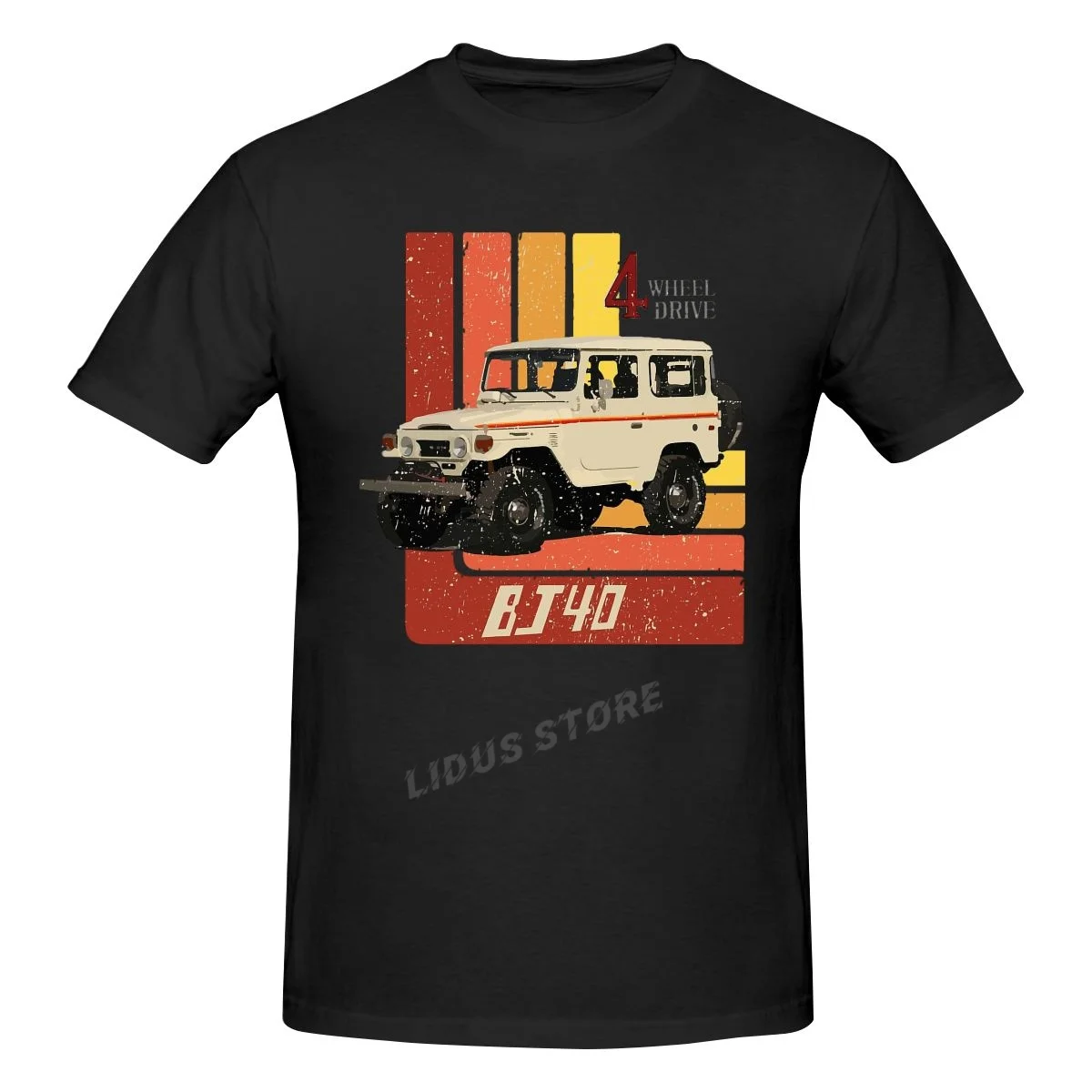 

Retro Land Cruiser FJ40 Jdm Speed Car T shirt Harajuku Clothing Short Sleeve Cotton Streetwear Graphic Tshirt Tees