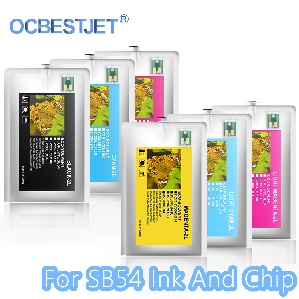 

2 Liters SB54 Sublimation Ink Bag For Mimaki JV33/CJV30/JV3/JV5/JV34-60/130/160/260/130S/160S/320S TS3-1600 TS34-1800A TPC-1000