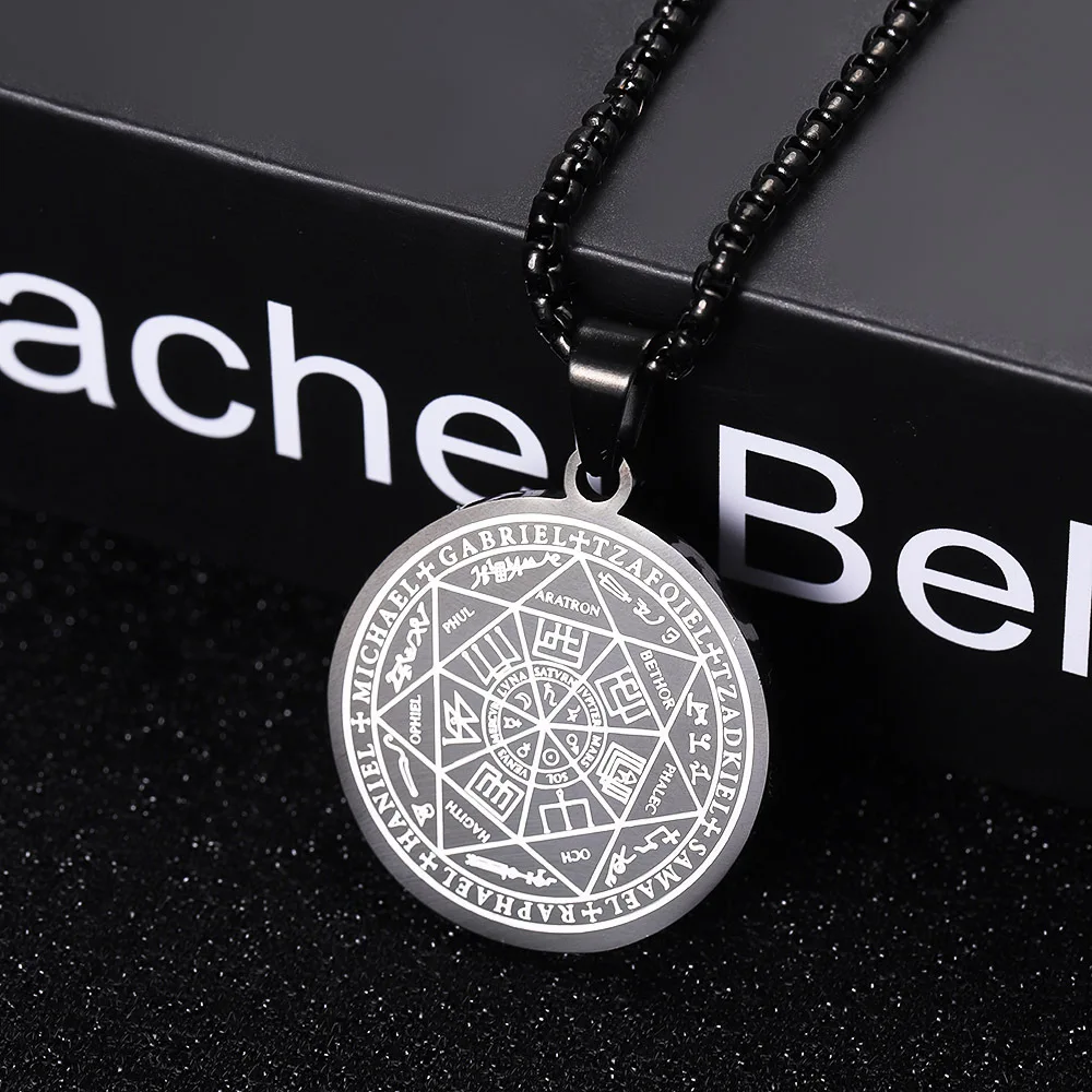 YILUOCD винтажное мужское ожерелье с подвеской в виде кольца искусственными знаками