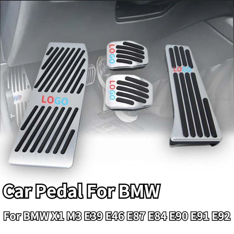 

For BMW Pedals Cover E91 E92 E39 M3 E46 E87 E84 E90 X1 AT / MT Punch-free Foot Rest Pedal Pads Gas Refit Accelerator Brake