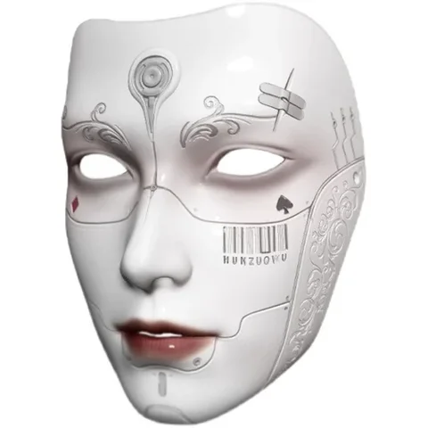 Роскошная Карнавальная маска для мужчин и женщин, антикварная вечерние няя Одежда для взрослых, винтажная маска на все лицо с роботом-актером для танцев, маскарада, Хэллоуина