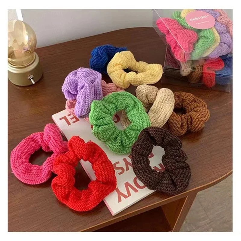 

5 шт., женские резинки для волос с принтом в Корейском стиле