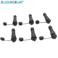 50 pair M16 2,3,4,5Pin 250V IP68 plug socket male and female waterproof connector automotive wire connector terminals