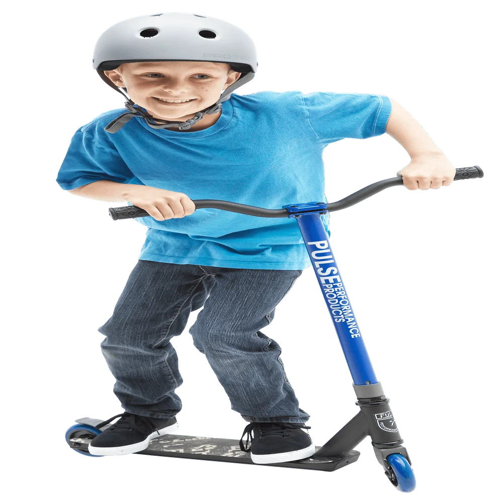 

Burner Pro Freestyle Scooter, Blue City Work School Student Outdoor Sports Portable Pedal Scooter
