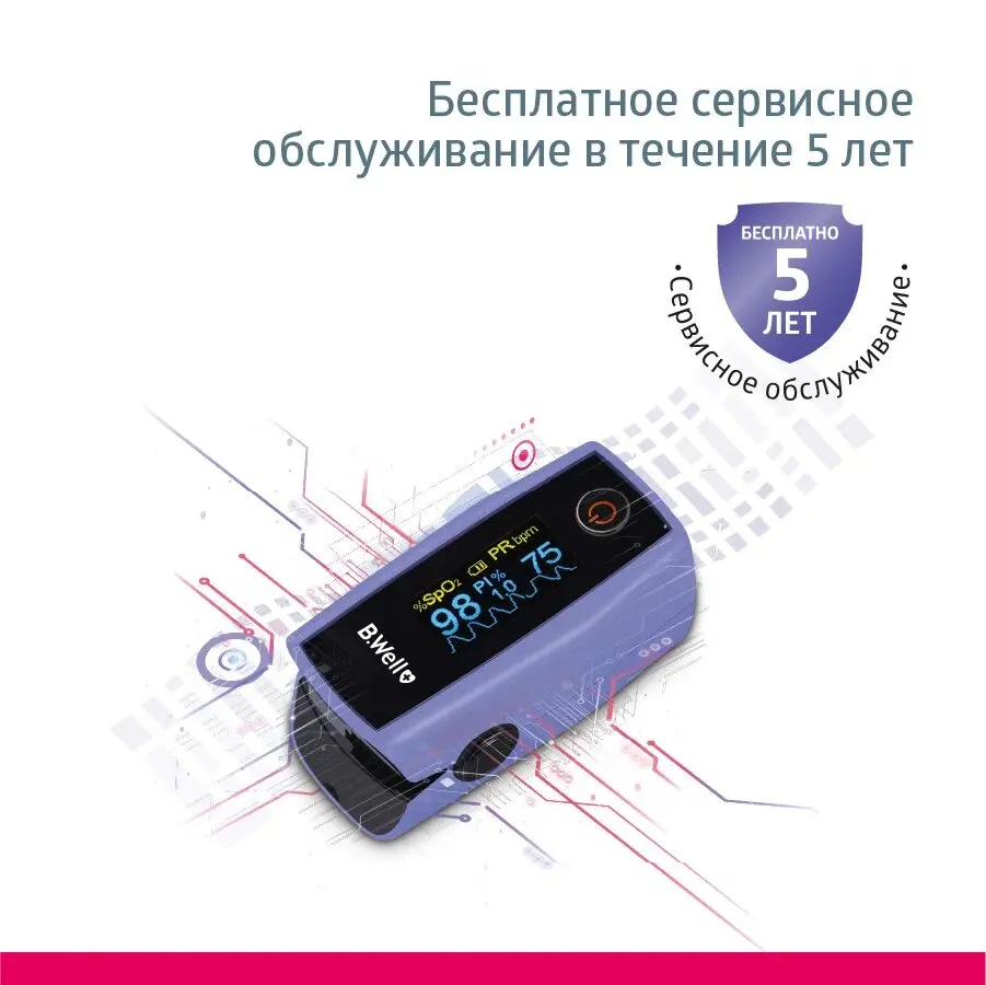 Пульсоксиметр B.Well MED-325. Точный и быстрый прибор для измерения сатурации частоты