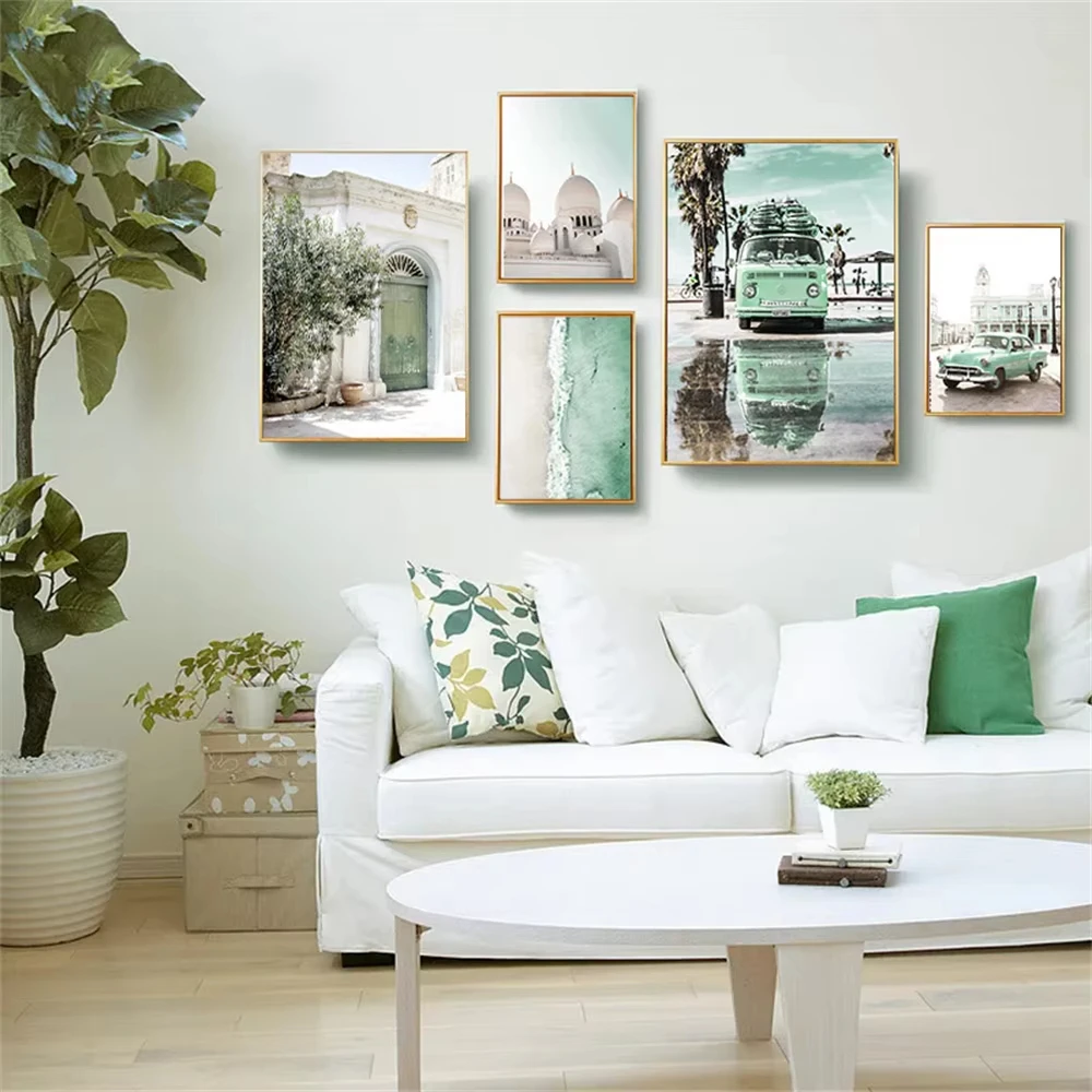 Скандинавская Настенная картина кактус суккуленты листья растений