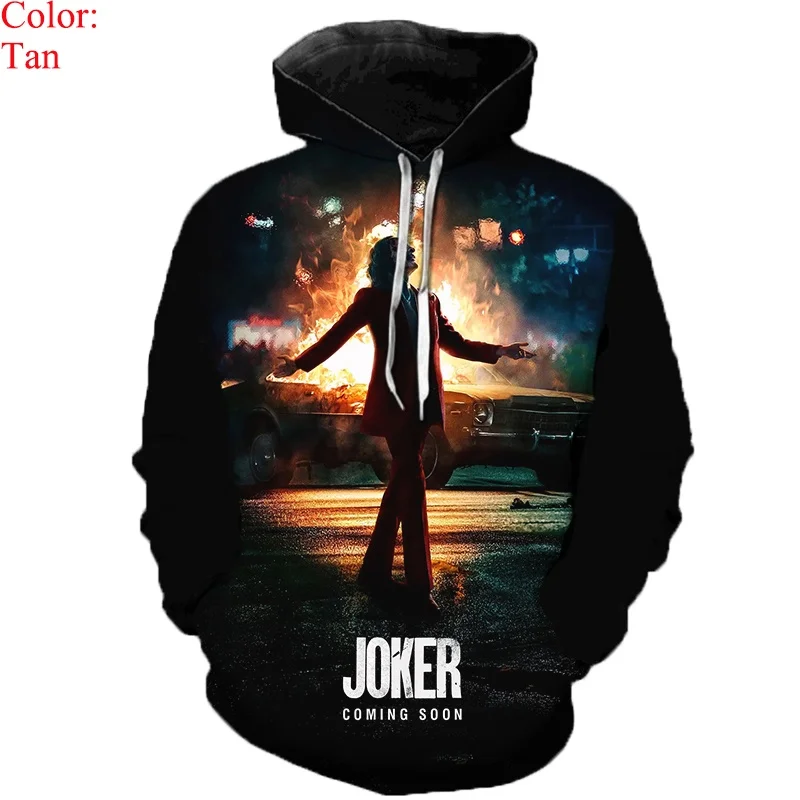 Новинка 2022 толстовка с 3D принтом Jokers мужские/женские осенне-зимние ужасные