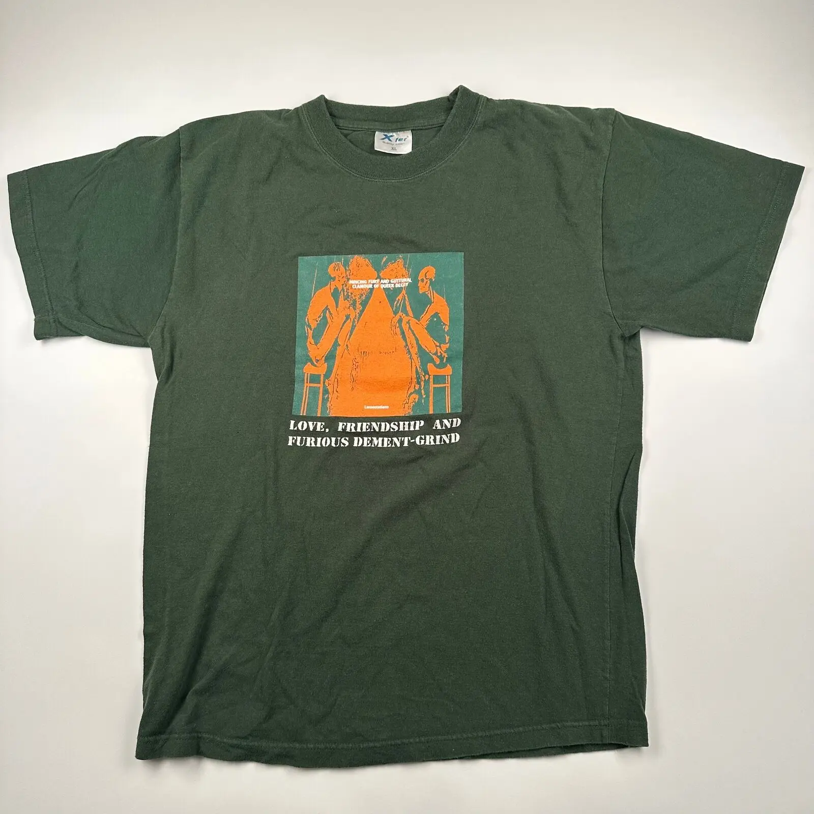 Винтажная Футболка 2002 с изображением минтари и гуткового раскаяния размера Xl