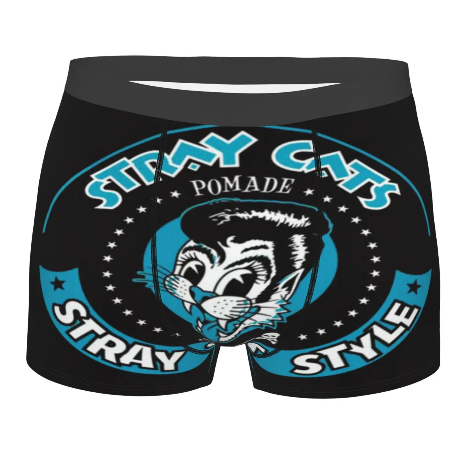 

Stray Cats Rock Band 3663 Boxer Briefs Black Men's Men's Men's Sexy Panties Teen Boy Men Low Men's Boxer Underwear And Top Set
