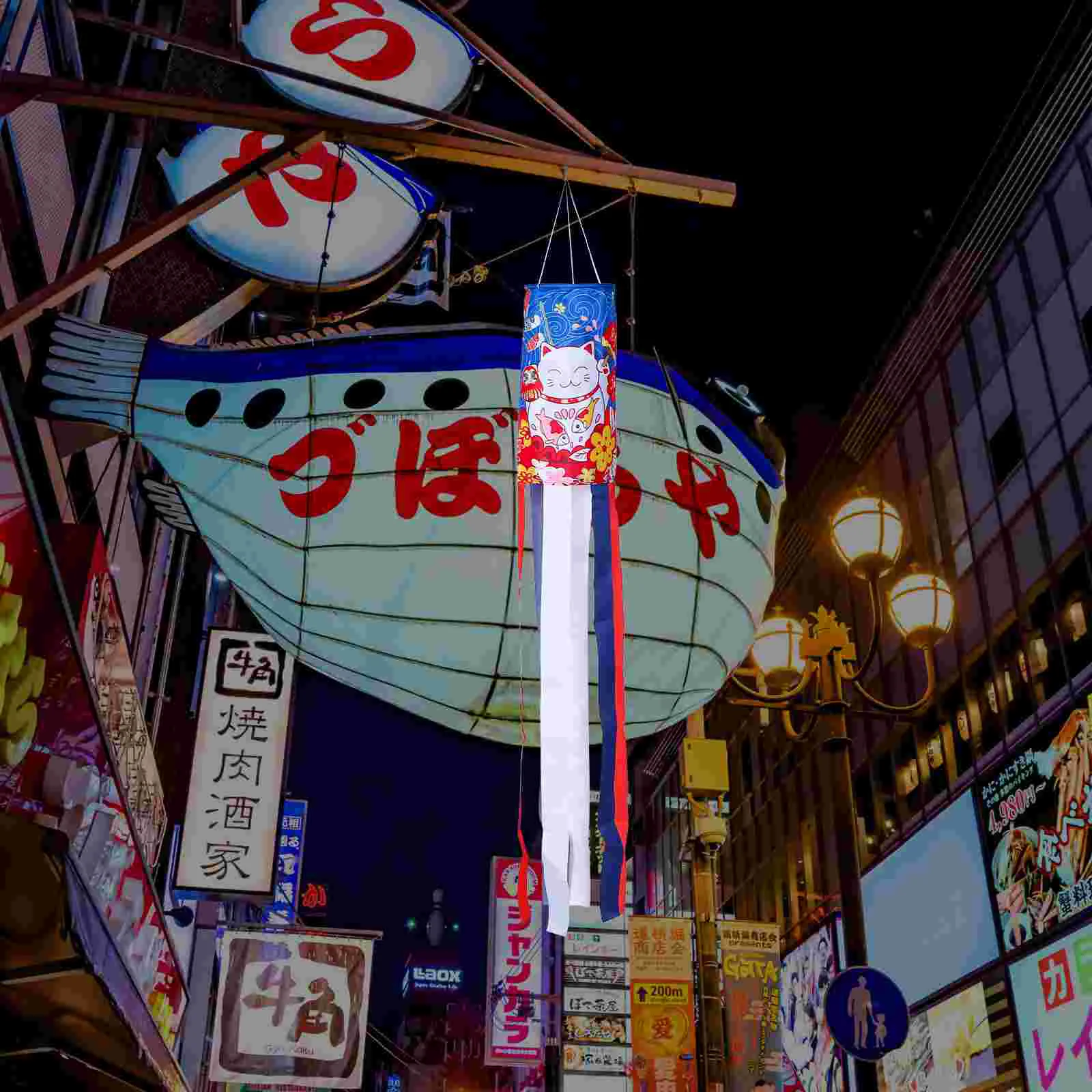 

Japanese Windsock Flag Outdoor Flags Decorative Wind Flag Car Decoration Japanese Wind Pipe Flag Decorate Wind Direction Banner