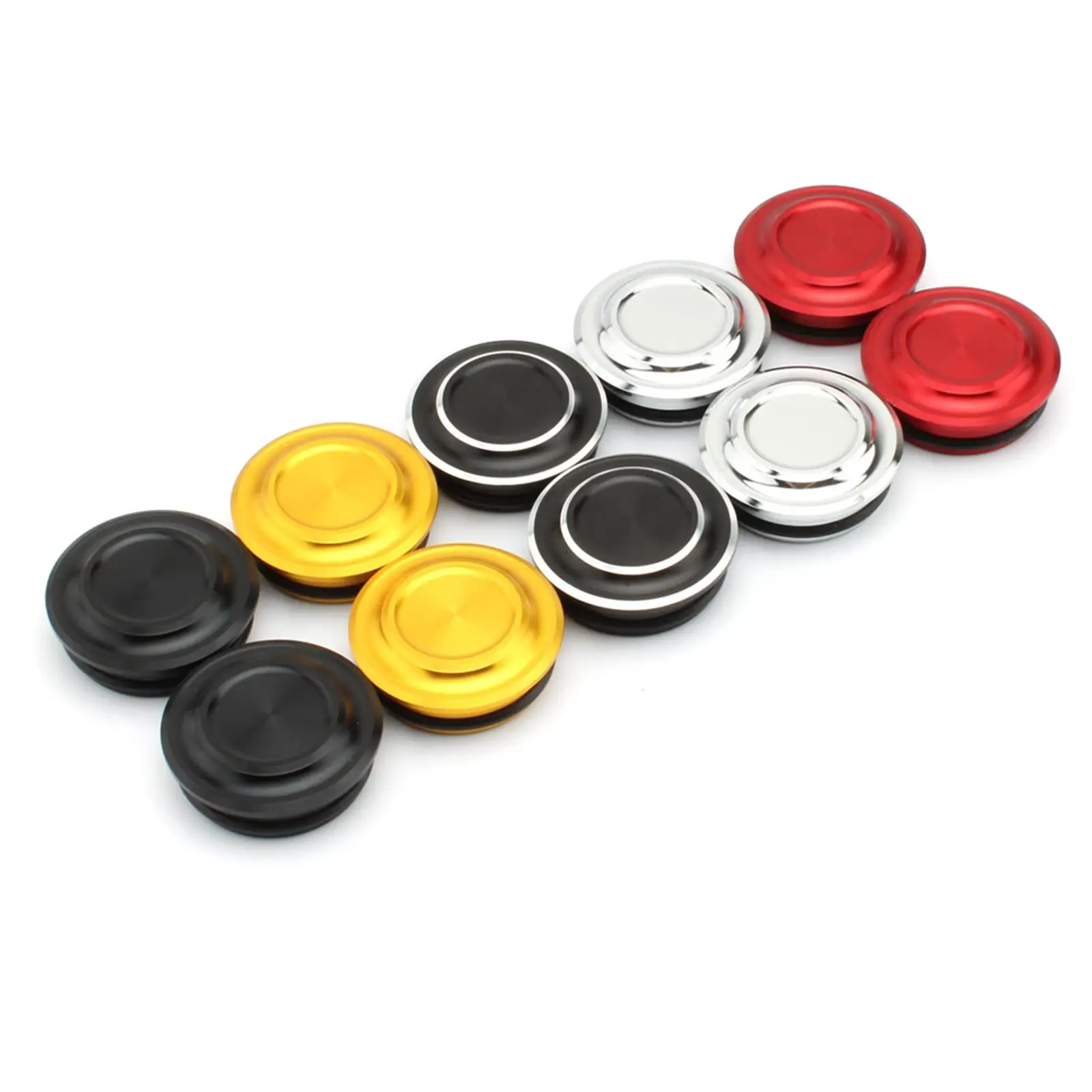 

2Pcs Aluminum Motorcycle Frame Hole Covers Decor Kit Dustproof Accessories
