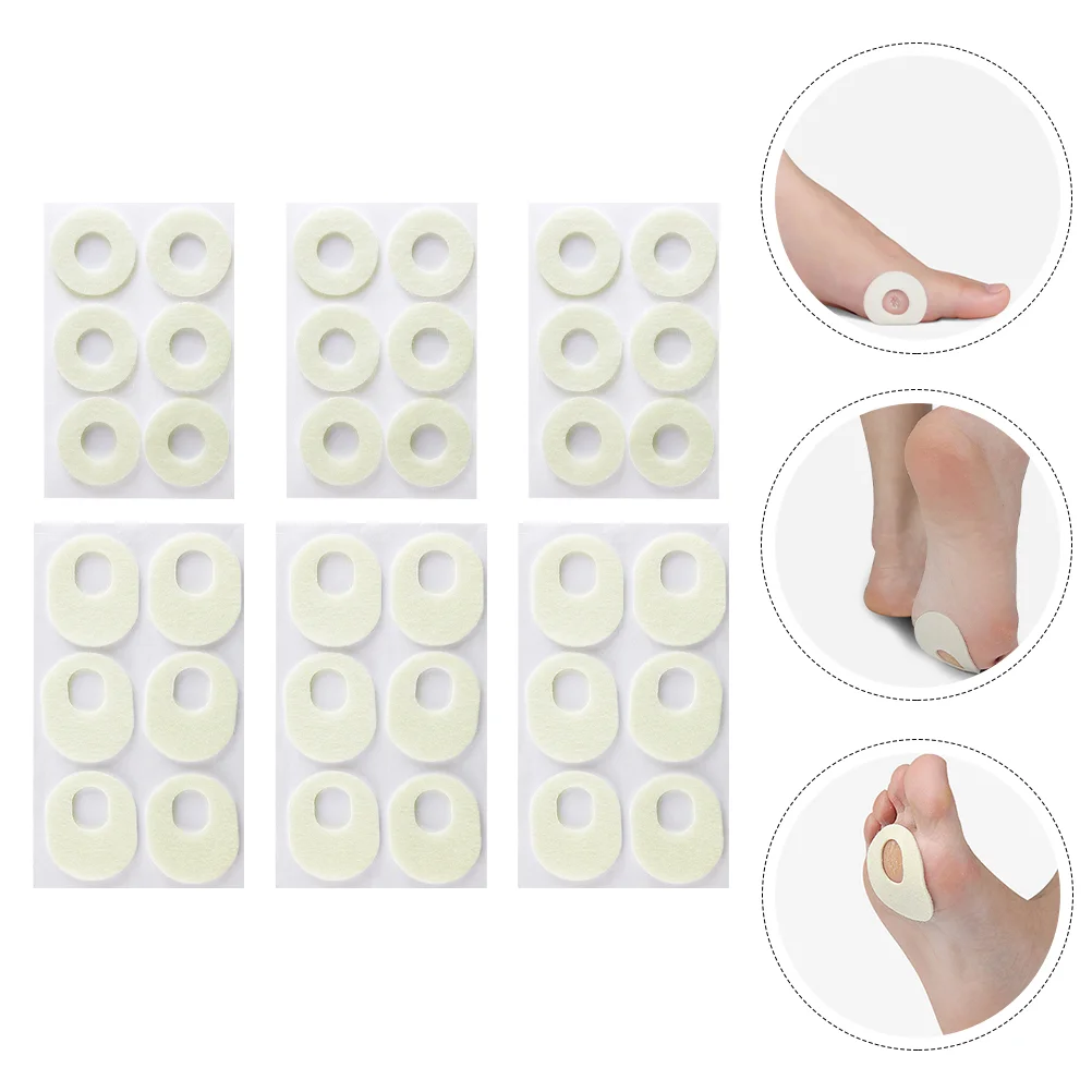 

6 Sheets Wart Removal Plasters Soften Skin Cutin Sticker Counts Callus Cushion Foot Pads For Heels Feet Corn Pad