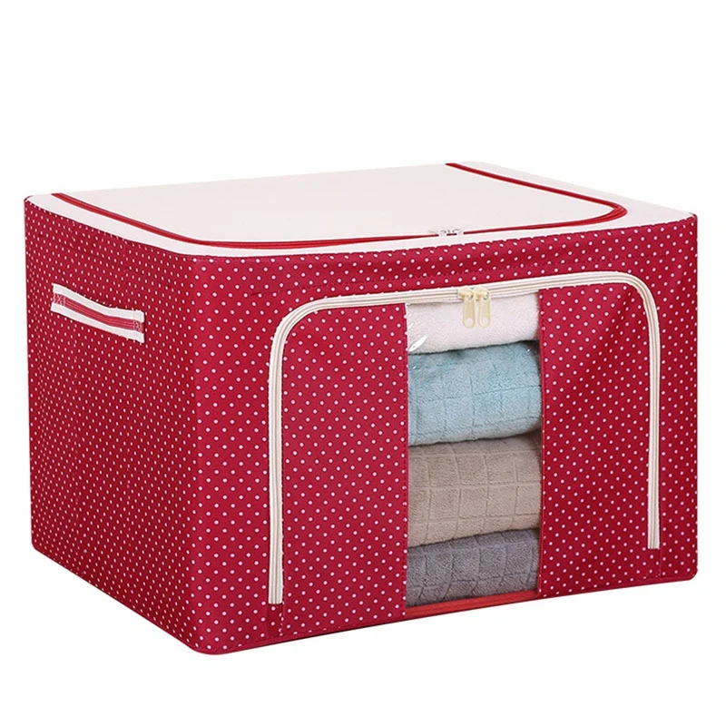 

Large-Capacity Clothing Storage Box, Foldable Dustproof Wardrobe Storage Bag, Luggage Blanket, Quilt Organizer Bag