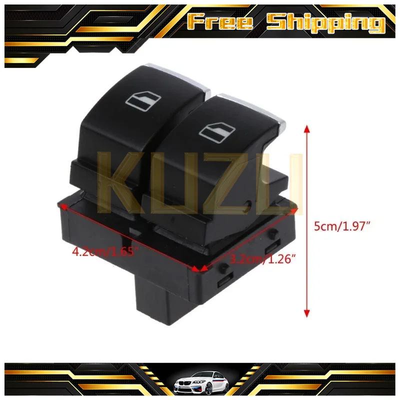 Переключатель оконного регулятора двери хромированный 5K3959857 5K3959857A для VW Golf 5 Touran