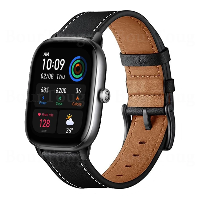 Genuine Leather Strap for Amazfit GTS 4 Mini Smart Watch Accessories Bracelets for Amazfit GTS 3 2 mini 2e Wrist Band Bip 3 Belt