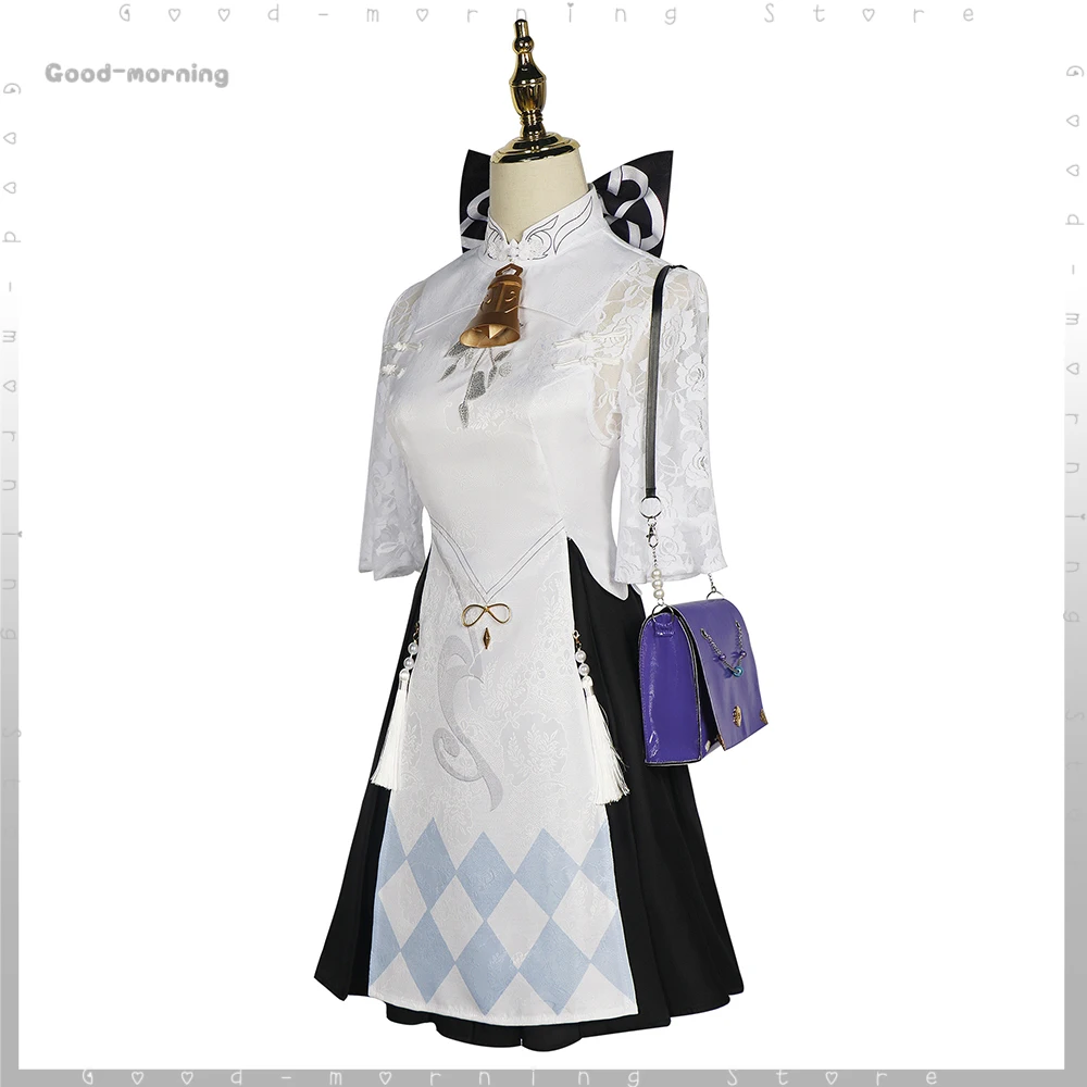 Костюм для косплея Ganyu брендинг игры Heytea полный комплект парик косплей стиль все