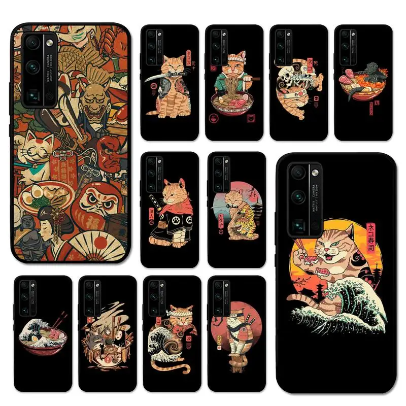 

Great Ramen Wave Japan Phone Case For Huawei Honor V30 30 9X 7A Pro View 20 10 9 Lite 10I 8C 8X 5A Play Cover