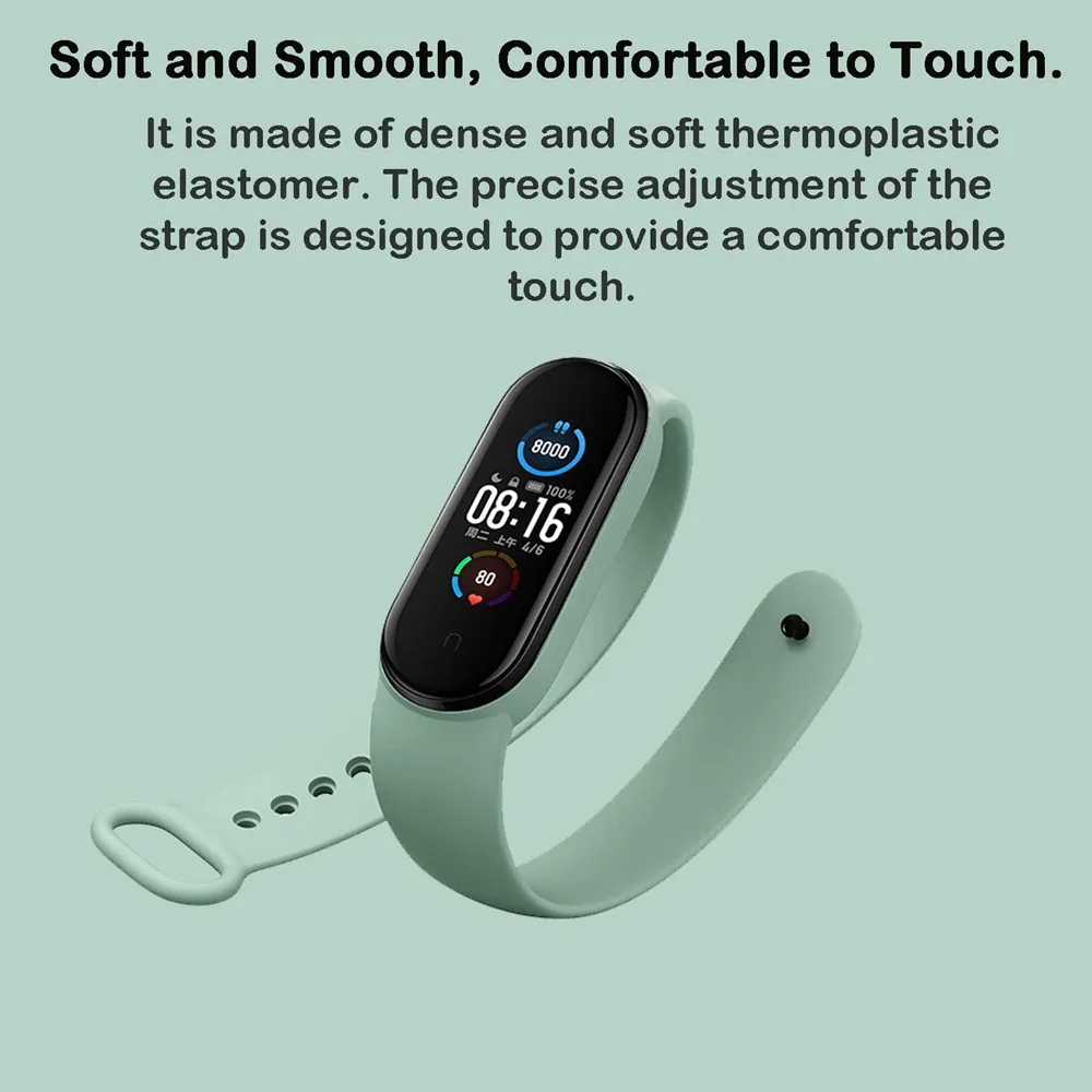 Strap for Xiaomi Mi Band 7 6 5 4 3 Sport Bracelet watch Silicone wrist strap For xiaomi mi band 7 3 4 5 bracelet Miband 7 Strap