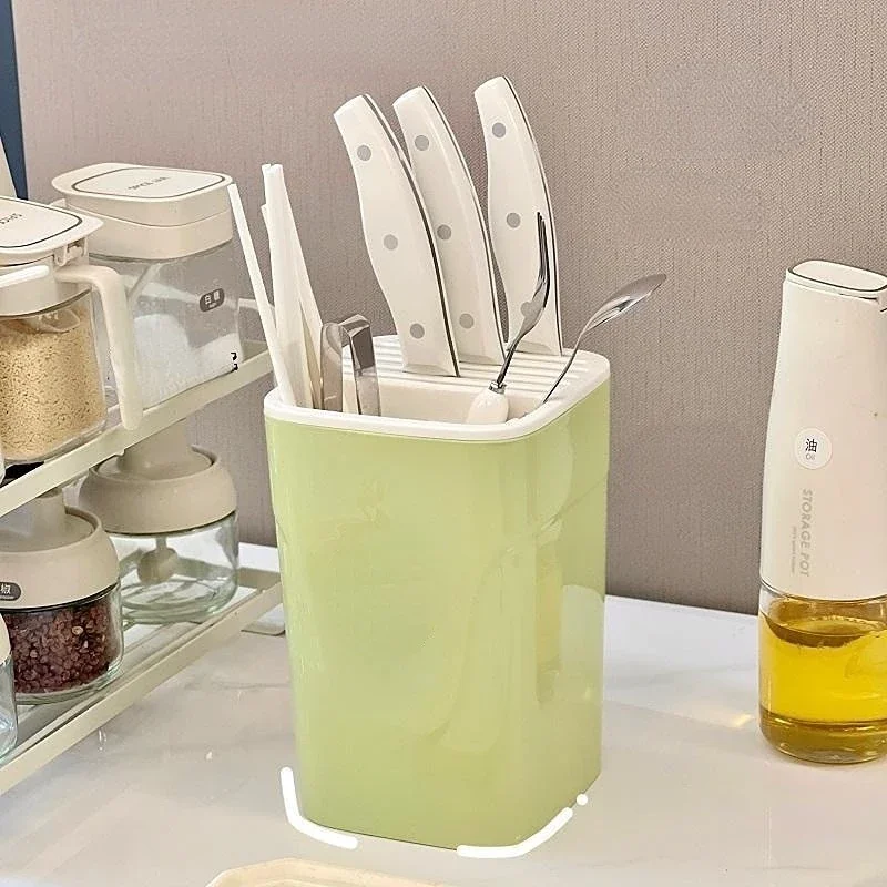 Милый медведь нож шеф-повара угловой держатель пластиковый белый посуда