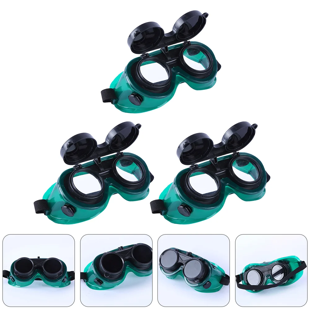 

3pcs Convenient Lightweight Practical Glasses Welding Goggles Eye Protector for Logging Electric