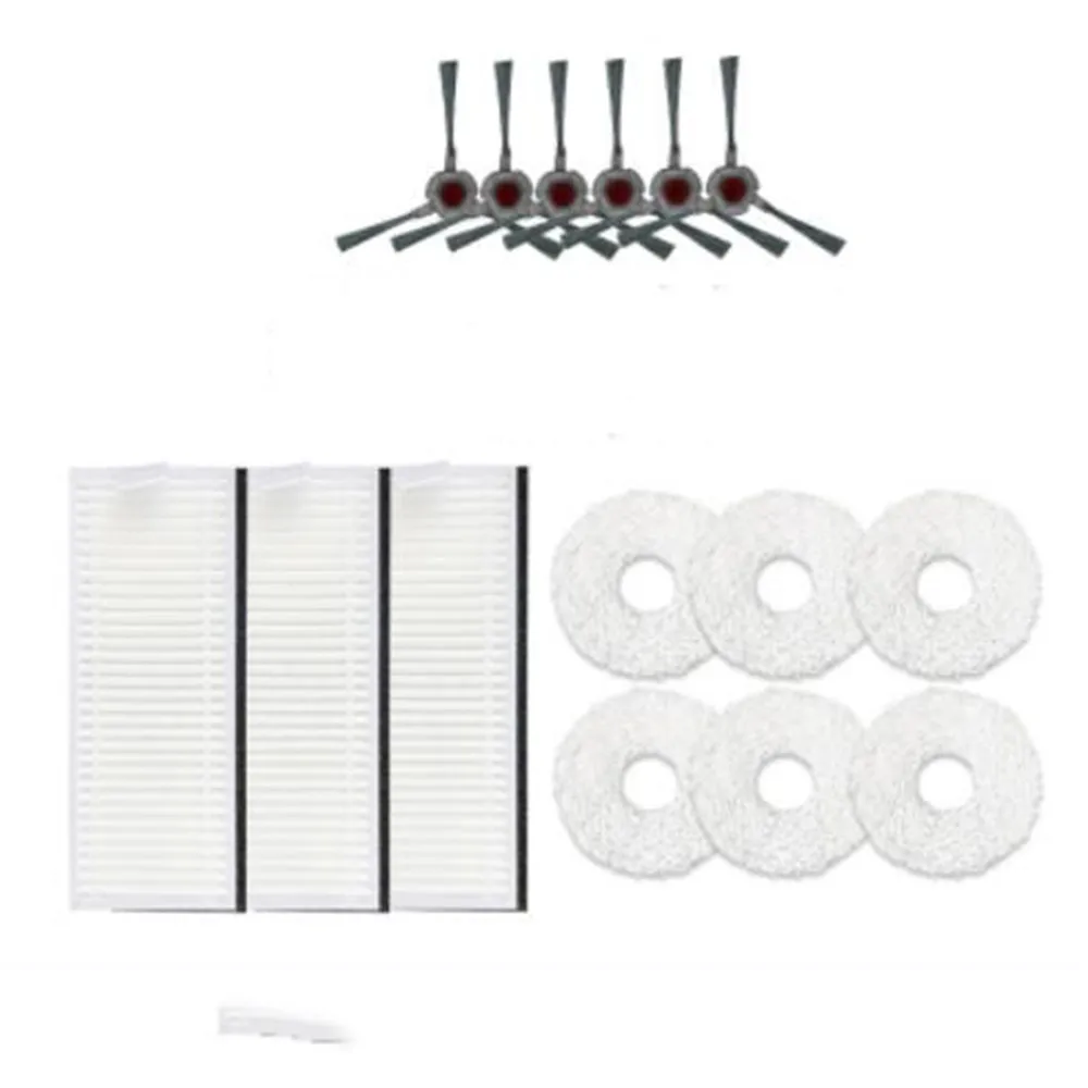 

Сменные запасные части для ультраочистителя, боковая щетка, основная щетка, фильтр, Швабра, тряпки для очистки Ecovacs Yeedi K10