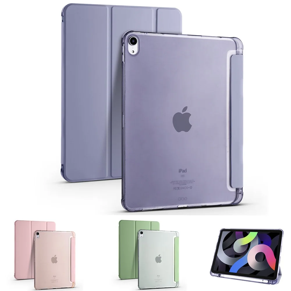 

2022 Soft With Pen Holder Case For iPad 10.2 2021 8th 9th Cover For iPad 9.7 2018 5 6th Air 10.9 4 5 10.5 Mini 4 5 6 2020 Pro 11