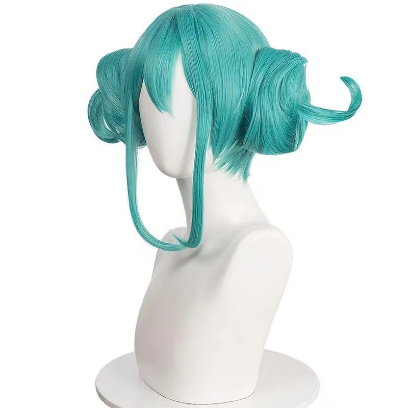 

Anime Party Wigs Bunny Girl Miku Synthetic Wigs Virtual Singer White Bunny Miku Cosplay Green Wig Cosplay