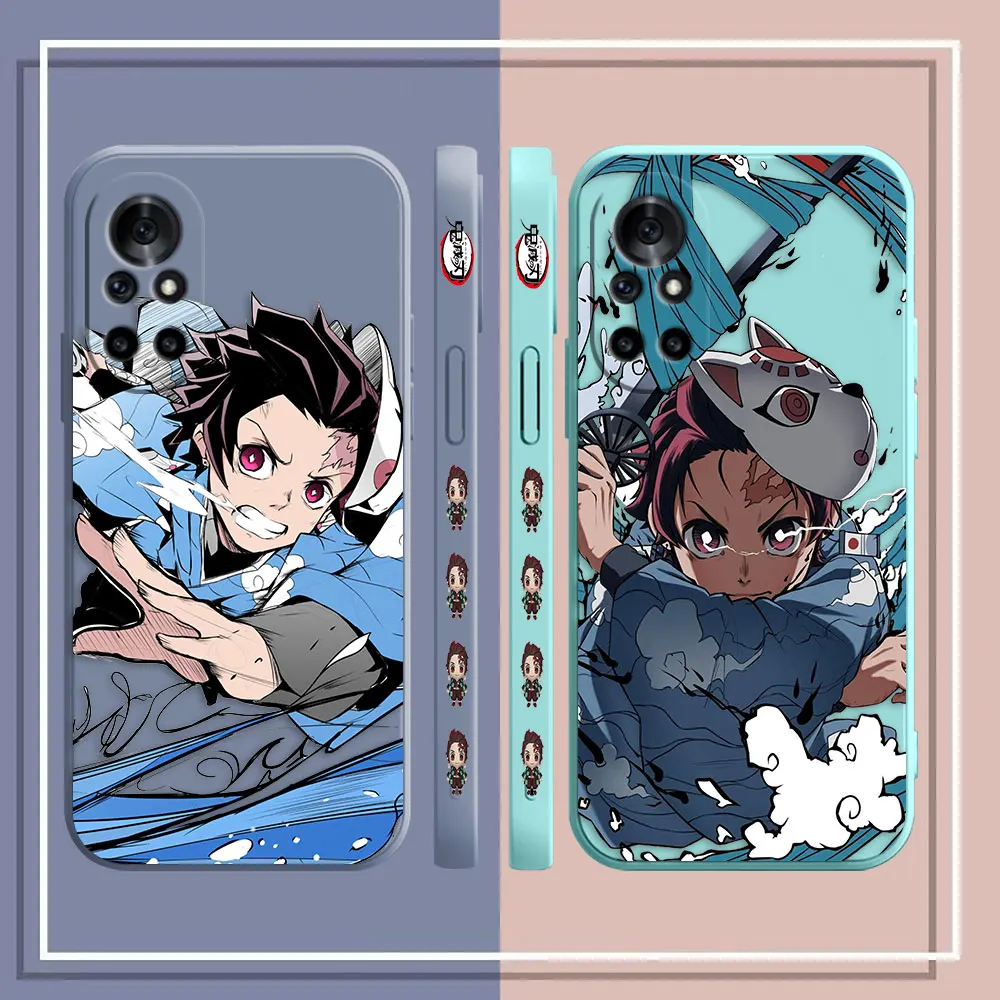 Tanjiro Kimetsu No Yaiba Case For Huawei NOVA 7 6 5I 5 4 3 3I 2S 2 8 9 10 SE PRO PLUS Colour Simple Case Cover Funda Shell Capa