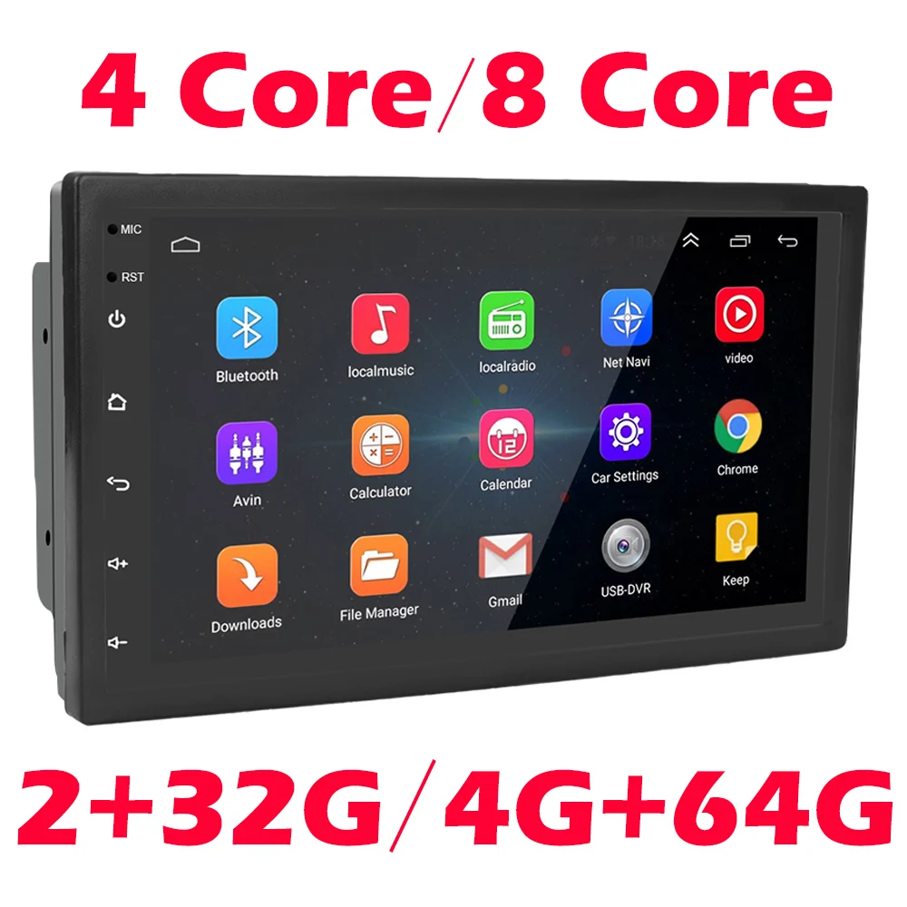 Автомагнитола на Android 10 0 мультимедийный видеоплеер с GPS-навигацией 2 Din Bluetooth Wi-Fi