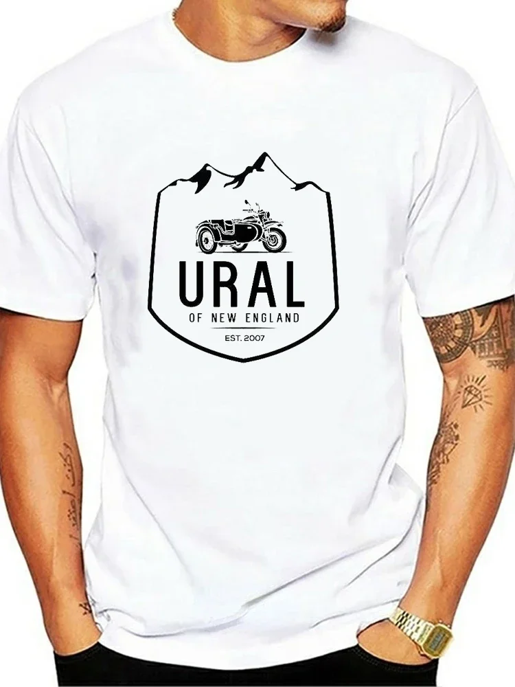 Футболка мужская с графическим принтом Урал хлопковая тенниска изображением
