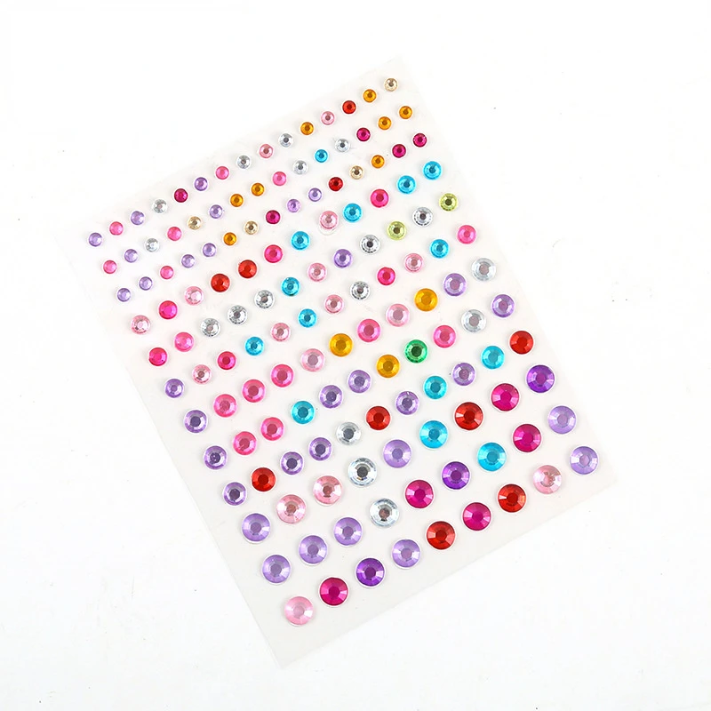 1 Pcs Disposable Tattoo Stickers Face Jewelry Color Crystal Diamond DIY Eyes Face Body Waterproof Makeup Decorations Rhinestones images - 6