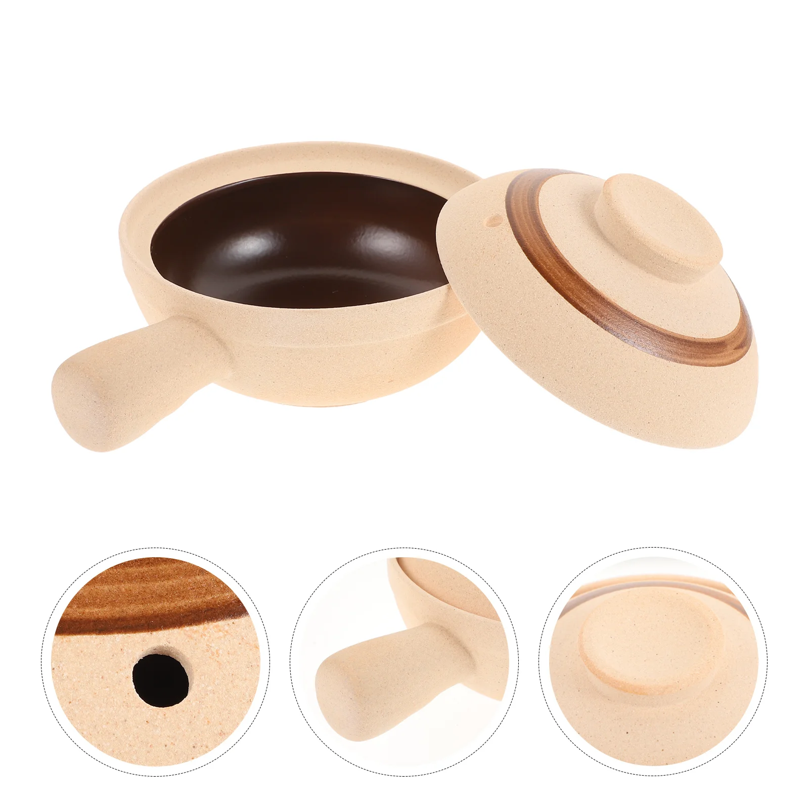 

Ceramic Casserole Soup Bowls Lids Cooking Pot Soup Hot Pot Soup Earthenware Pot Ceramics Ceramic Steamer Pot