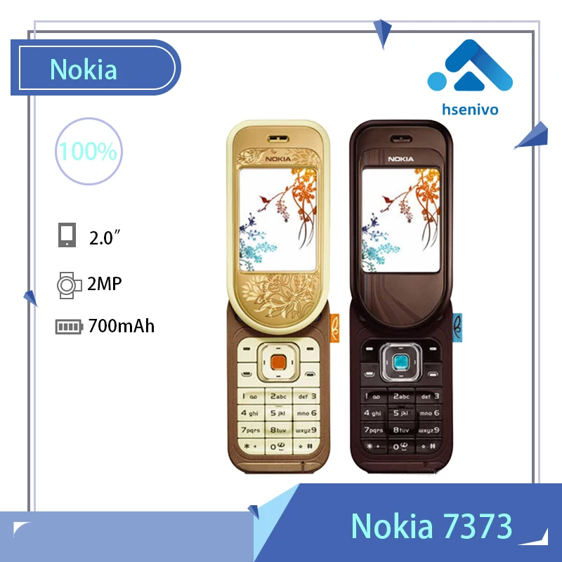 

Nokia 7373 Refurbished-Original Unlocked Nokia 7373 phone Camera Vedio FM Classic Cheap Cell phone 1 year warranty