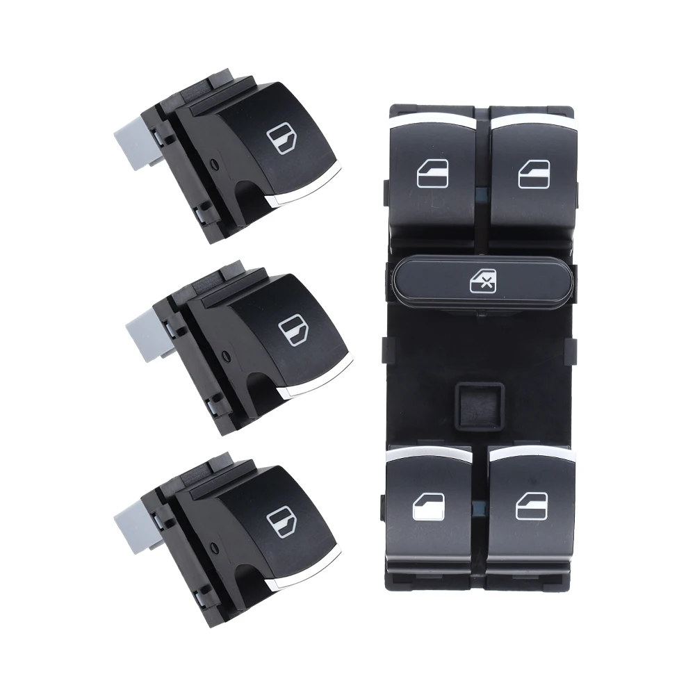 

Новый переключатель стеклоподъемника для VW Touran Tiguan Passat B6 B7 CC Golf Mk5 MK6 Jetta III AMAROK 5ND959857 5K4959857 5ND959855