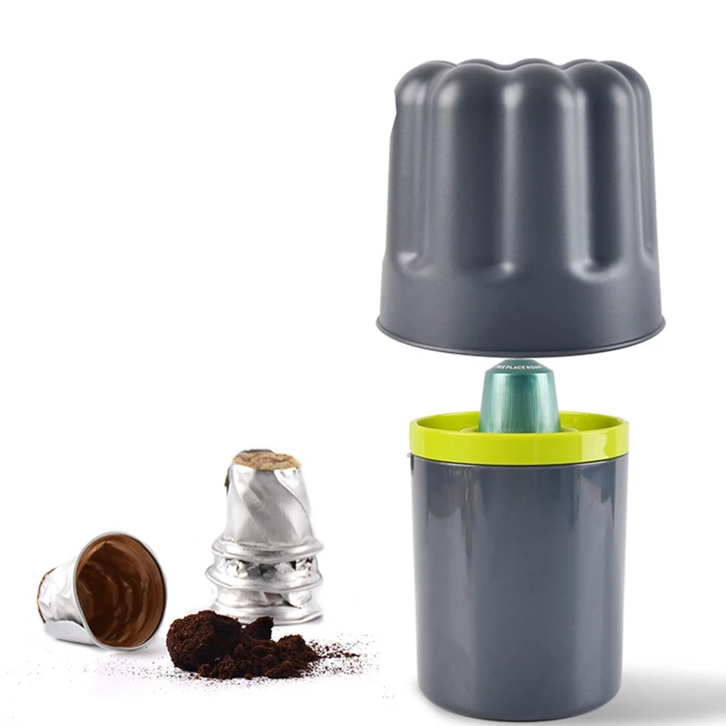 

Espresso Coffee Powder Bucket Aluminum Foil Capsule Powder Separation Residue Dump Barrels Waste Bucket Coffee Office Barista