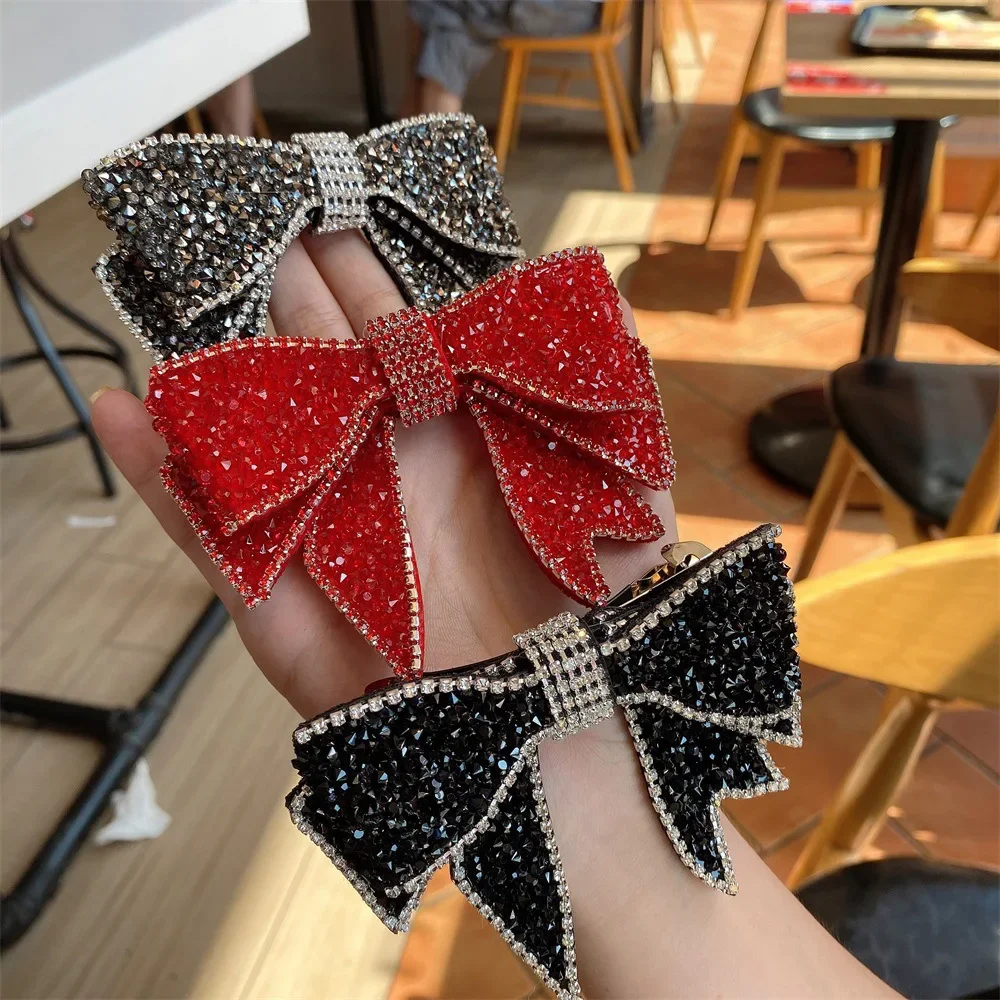 Bows Hair Clips Solid Vintage Cross Crystal Rhinestone Headwear Fashion Metal Claws Hairstyle Barrettes Accessories