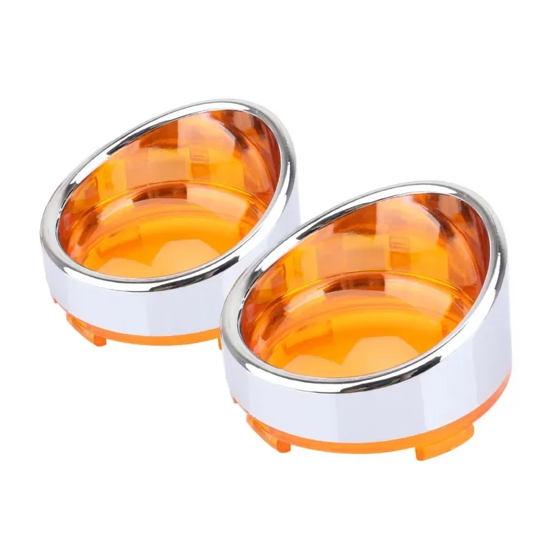 2xмотоциклетные хромированные комплекты указателей поворота, рамки, индикаторная крышка объектива для Harley Dyna Street Glide Fat Boy Softail Touring