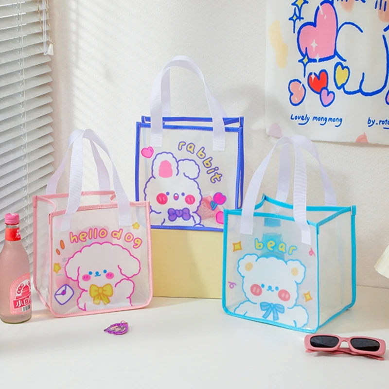 

Летние прозрачные сумки-Желе, женская прозрачная пляжная сумка-тоут, Женская водонепроницаемая прозрачная дорожная сумка-тоут из ПВХ, милы...