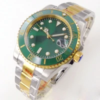 quality mens watch automatic mechanical sapphire gliding clasp 41mm steel wristwatches luminous ceramic scale circle