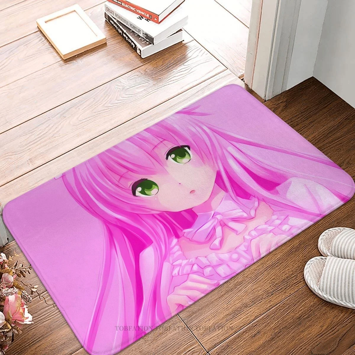 

Anime To Love Darkness Non-Slip Doormat Lala Satalin Deviluke Pink Bath Bedroom Mat Outdoor Carpet Indoor Modern Decor