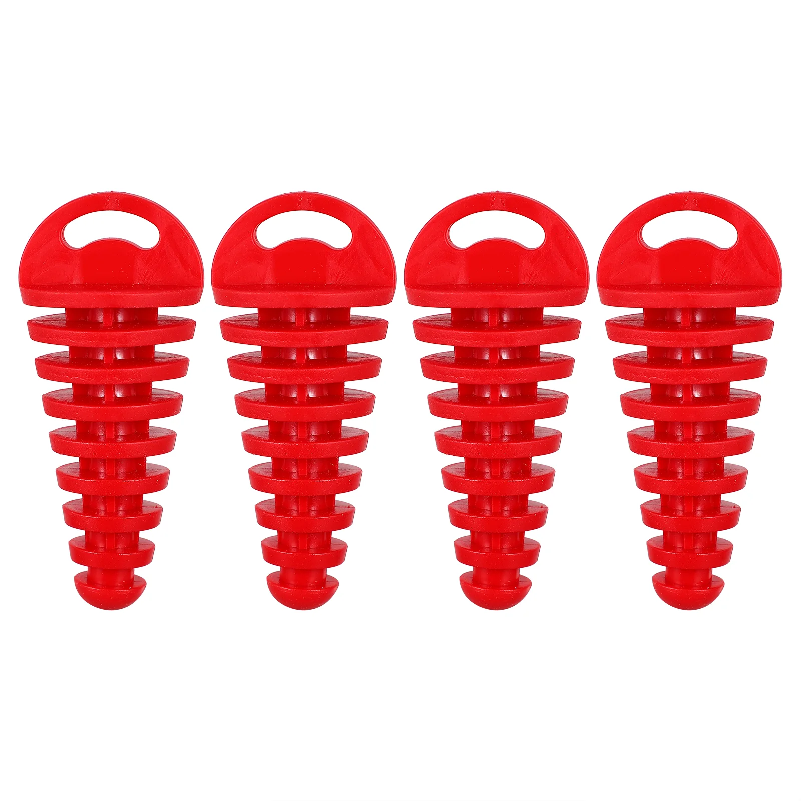 

Muffler Exhaust Wash Plug Practical Motorcycle Exhaust Silencer For Motorcycle Motorbike Red 4pcs