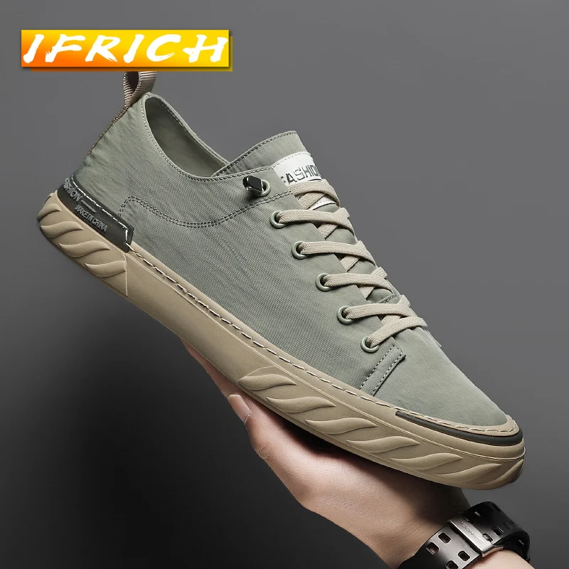 

Летняя мужская повседневная обувь из ткани Оксфорд, дышащая холщовая обувь для взрослых, брендовая модная холщовая мужская обувь