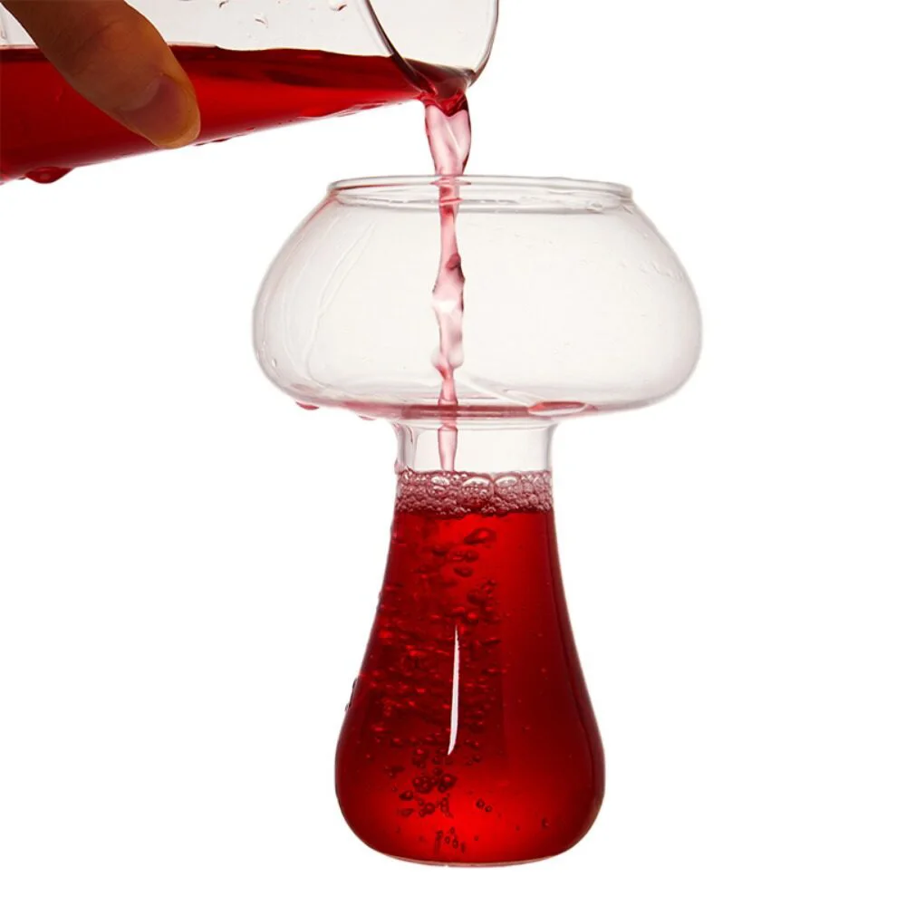 

Mushroom Shaped Cup Cute Glass Cup Shot Beer Glasses Cocktail Glass Cup Novelty Drink Cup for Bar Party Restaurant