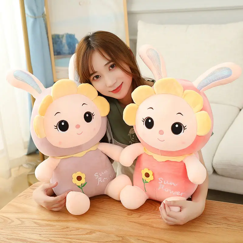 70cm creativo Kawaii coniglio gnocchi giocattoli farciti bella bambola di peluche animale per bambini bambini cuscino morbido bei regali per ragazze