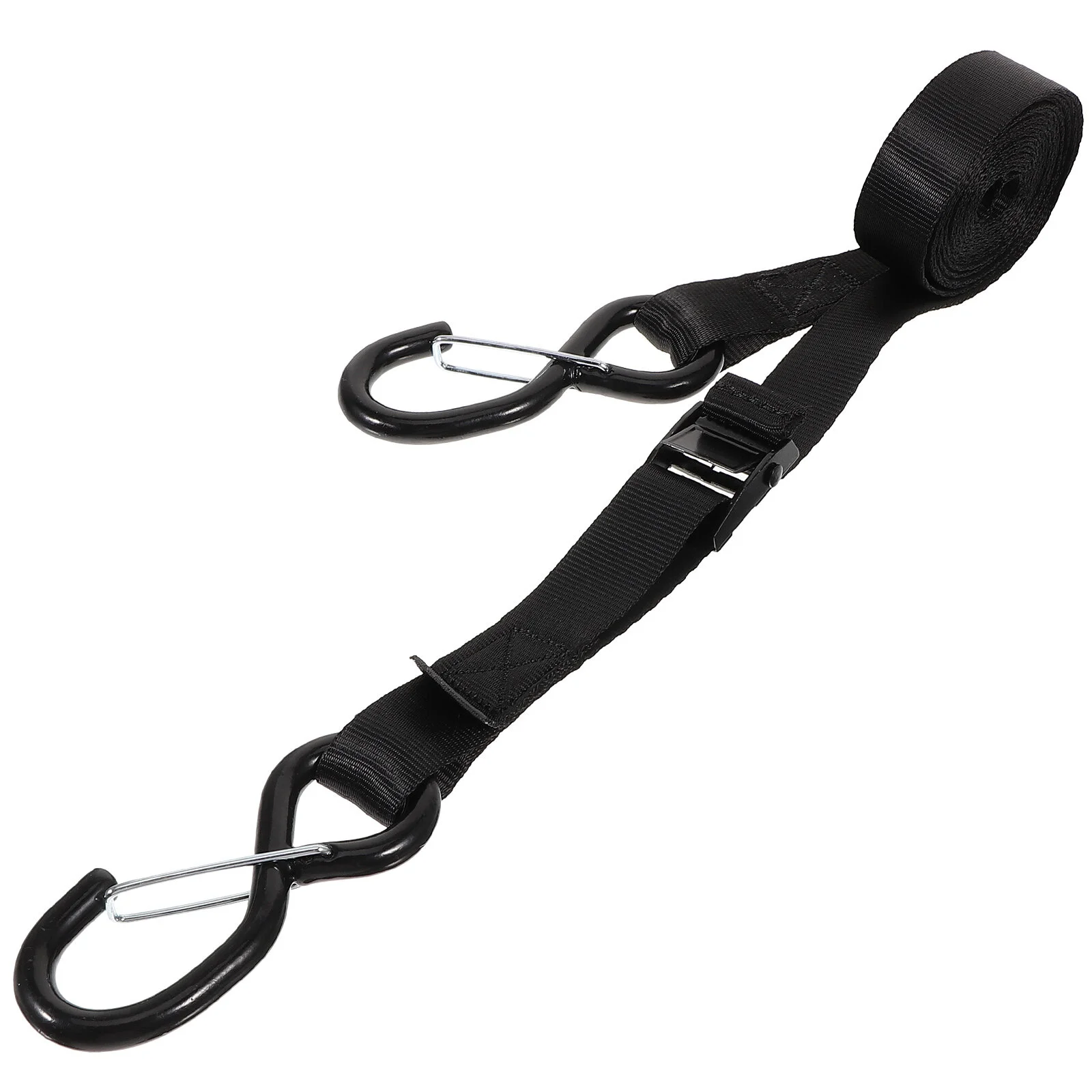 

Adjustable Rope Black Heavy-duty Polyester Cord Luggage Fixing Belt Motorcycle Trunk Cargo Binding Metal Fixed Bike