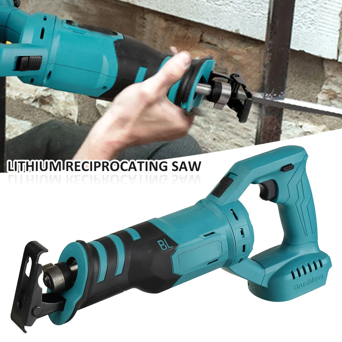 

Cordless Reciprocating Saw Electric Variable Speed Reciprocating Saw Brushless Reciprocating Saw 12000rpm Portable Reciprocating